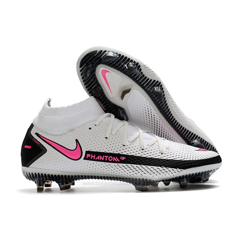 Nike Phantom GT Elite DF FG Daybreak Blanco Rosa Negro